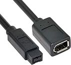 baolongking IEEE 1394 6Pin Female to 1394b 9Pin Male Firewire 400 to 800 Cable 20cm (6Pin Female to 9Pin Male cable)