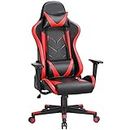 Yaheetech Ergonomic Gaming Chairs High Back Computer Game Chair Adjustable Racing Office Chair Lumbar Support Gamer Chairs with Headrest Black/Red