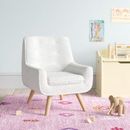Mistana™ Baby & Kids 14.5" Sherpa Chair Polyester/Wood in White | 26 H x 20.75 W x 21.5 D in | Wayfair 9061A1EA12CD49C2B13B910A6BE8C7EC