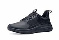 Shoes for Crews Crossing, Women's Slip Resistant Work Shoes, Healthcare and Food Service Sneakers, Water Resistant, Black, Size 8