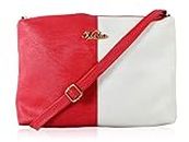 Voaka Women's Sling Bag (Available in Offwhite, Pink, Black, Brown, Orange & Offwhite Orange) (Red)