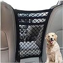 DYKESON Upgraded 3-Layer Pet Barrier Dog Car Net Barrier with Auto Safety Mesh Organizer Baby Stretchable Storage Bag Universal for Cars, SUVs -Easy Install,Safer to Drive with Children and Pets