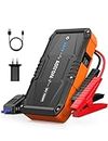 AstroAI S8 Car Battery Jump Starter Power Bank,1500A Peak Portable Car Jump Starter Power Pack for 12V Vehicles Up to 6.0L Petrol & 3.0L Diesel, with Smart Jumper and LED Torch