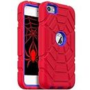 Grifobes for iPod Touch 7th Generation Case, iPod Touch 6th / 5th Generation Case, 3-in-1 Heavy Duty Shockproof Rugged Protective Cover for iPod Touch 7/6 / 5 Case for Kids Boys Children
