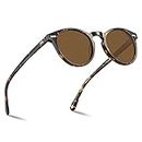 CARFIA Mens Sunglasses Polarised Vintage Eyewear UV400 Protection for Driving Travel