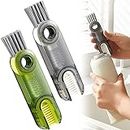 Kunya® 3 in 1 Multifunctional Cleaning Brush,3 in 1 Tiny Bottle Cup Lid Detail Brush Straw Cleaner Tools Multi-Functional Crevice Cleaning Brush,Multifunctional Cleaning Brush