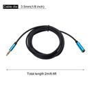 3.5mm Aux Extension Cable Male to Female Audio HiFi Headphone Cord