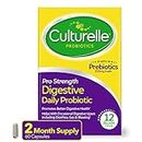 Culturelle Pro Strength Daily Probiotic, Digestive Health Capsules, Supports Occasional Diarrhea, Gas & Bloating, Gluten and Soy Free, 60 Count