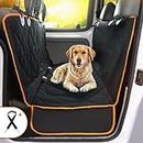 Linist Dog Car Seat Cover for Back Seat - Durable Pet Car Seat Cover Backseat Protector, Nonslip Dog Hammock for Car, Waterproof Scratchproof Rear Seat Cover Against Dirt, Fur, with Side Flaps