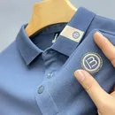 100% Baumwolle Polos hirt Herren Kurzarm T-Shirt Sommer Mode Marke Brief Stickerei Paul Shirt lässig