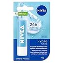 NIVEA Lip Balm Hydro Care with SPF 15 4.8g, Hydrating Lip Balm with Aloe Vera, Moisturising Lip Care with Natural Oils for 24h Moisture Care, Lip Balm SPF 15
