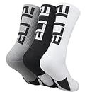 Podinor Elite Basketball Crew Socks for Men and Women, Cushion Performance Athletic Basketball Socks
