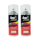 APAR Spray Paint Plastic Primer Transperent To promote Adhesion on multiplastic surfaces Like helmet bumper and other automotive acrylic & fiber parts 225 ml Pack of 2