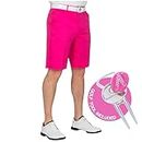Royal & Awesome Men's Golf Shorts, Pink Ticket, 30" Waist-76 cm