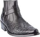 western11 Mens Cow-Boy Boots Black Size 10.5