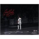 Gerrit Cole New York Yankees Autographed 16" x 20" Tip Cap Spotlight Photograph with 2023 AL Cy Young Stats Inscriptions - Limited Edition #1/1 Signed in Red Ink
