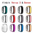 Pour Fitbit Versa 3/Sense Watch Screen Case Shell Protector 360 Slim Cover ^ R