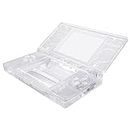 eXtremeRate Clear Replacement Full Housing Shell for Nintendo DS Lite, Custom Handheld Console Case Cover with Buttons, Screen Lens for Nintendo DS Lite NDSL - Console NOT Included