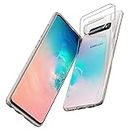 JGD PRODUCTS for Samsung Galaxy S10 Premium Transparent Hybrid Soft Slim Dust Proof Back Case Cover with Camera Protection