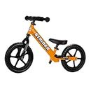 Happy Kids Genuine Strider 12" Sport Original No-Pedal Balance Bike, Orange