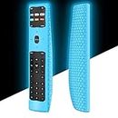 Silicone Protective Case Cover for New XRT136 Vizio Smart LCD LED TV Remote Control,Shockproof XRT136 Vizio Remote Replacement Case,Lightweight Remote Bumper Back Covers-Night Glowblue in The Dark