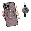 Suitable for iPhone Series Electroplated Magnetic Gradient Phone Cases (Purple,for iPhone 11 Pro)