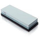 MIDO Professional Abrasive Knife Sharpening Stone 400/1000 Grits Whetstone Sharpening Stone with Non-Slip Rubber Base for Kitchen, Hunting, and Pocket Knives or Blades