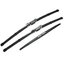3 Wipers Automotive Replacement Windshield Wiper Blade For Ford Escape 2008-2012/ 20inch+20inch+12inch Front and Rear Windshield Wipers (Pack Of 3) Pinch Tab