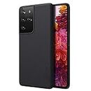 DETRO Case for Samsung Galaxy S21 Ultra S 21 Ultra 5G Super Frosted Hard Back Dotted Grip Cover PC Black Color