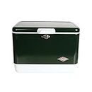Coleman 3000003096 | Steel-Belted Cooler Keeps Ice Up to 4 Days | 54-Quart Cooler for Camping, BBQs, Tailgating & Outdoor Activities Green