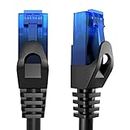 KabelDirekt – 25m – Ethernet, Patch & Network Cable (transfers gigabit Internet Speed, Ideal for 1Gbps Networks/LANs, routers, modems, switches, RJ45 Plug (Blue), Black)