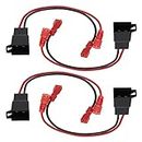 EMSea 4PCS Car Speaker Adaptor Plug Lead Connectors Cable Audio Speaker Wiring Harnesses Vehicle Electronics Replacement Accessories 15cm