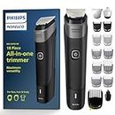 Philips NEW Norelco Multigroom Series 5000 18 Piece, Beard Face, Hair, Body and Intimate Hair Trimmer for Men - NO BLADE OIL MG5910/49