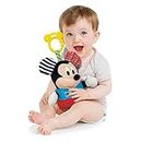 Disney Baby Mickey Mouse Plüschtier mit Beißring - Weiches Spielzeug für Babys Entwicklung, Stofftier für Säuglinge, Lernspielzeug, Kleinkinder ab 6 Monaten, 17165 von Clementoni