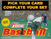 2024 Topps Heritage MINI SP's /RC's /Base - PICK YOUR CARD FINISH YOUR SETS MNT