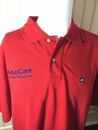 AdvoCare Spark We Build Champions Alan Flusser Polo SS Shirt Red Size XL