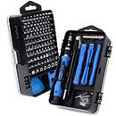SHARDEN Precision Screwdriver Set, 122 in 1 Electronics Magnetic Repair Tool Kit with Case for Repair Computer, PC, Cellphone, Game Console, Watch, Eyeglasses etc (Blue)…
