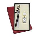 UJJi Advocate Logo 2in1 Set in Golden Part with Long Metal Refill Pen with Keychain