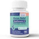 Welmate Mucus Relief | Guaifenesin 1200 mg Maximum Strength | 100 Count