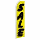 "SALE" advertising super flag swooper banner business sign discount deal yellow