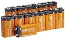 Amazon Basics 9 Volt Everyday Alkaline Batteries - Pack of 12
