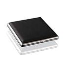 Leather Black Cigarette Case Holds 20 Cigarette (for Regular Size and King Size 84mm Only)