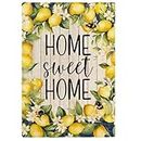 Summer Garden Flag 12x18 Inch Lemon Garden Flag Double Sided Home Sweet Home Garden Flag Fade Resistant Lawn Flags for Yard Decorations Outdoor Lawn Flags Home Sweet Home Garden Flag