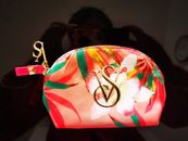 NEW Victoria Secret Signiture Floral Print Cosmetic Small Bag