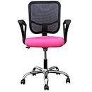 VIZOLT ; Simply Comfort! Royal Office Executive Chair with XW Handle and Chrome Base (Pink)