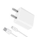 2.4Amp Mobile Charger for Sam-sung Galaxy Tab 3 V Charger Original Adapter Like Mobile Charger || Power Adapter || Wall Charger || Fast Charger || Android Smartphone Charger || Battery Charger || Hi Speed Travel Charger With 1 Meter Micro USB Cable Charging Cable Data Cable (2.4 Ampere, 1LS1| White)