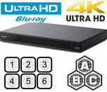 REPRODUCTOR DE DVD BLU-RAY SONY UBP-X800M2 4K UHD TODA REGIÓN SIN ZONA A,B,C y DVD: 0-9,