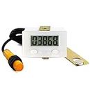 Digital Counter for Knitting Machine,Electronic Tally Counter, Punch Digital Totalizer, Digital Counter, LCD Gauge Forward People Door Counter LCD Digital 0-99999 Counter 5 Digit Plus UP Gauge