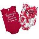 Girls Newborn & Infant Colosseum Scarlet Ohio State Buckeyes Two Bits Two-Pack Bodysuit Set