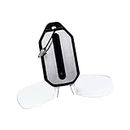 THE STYLE SUTRA® Keychain Case and Readers Accessory on Nose Readers and Case Clear White,+300| Vision Care | Reading Glasses